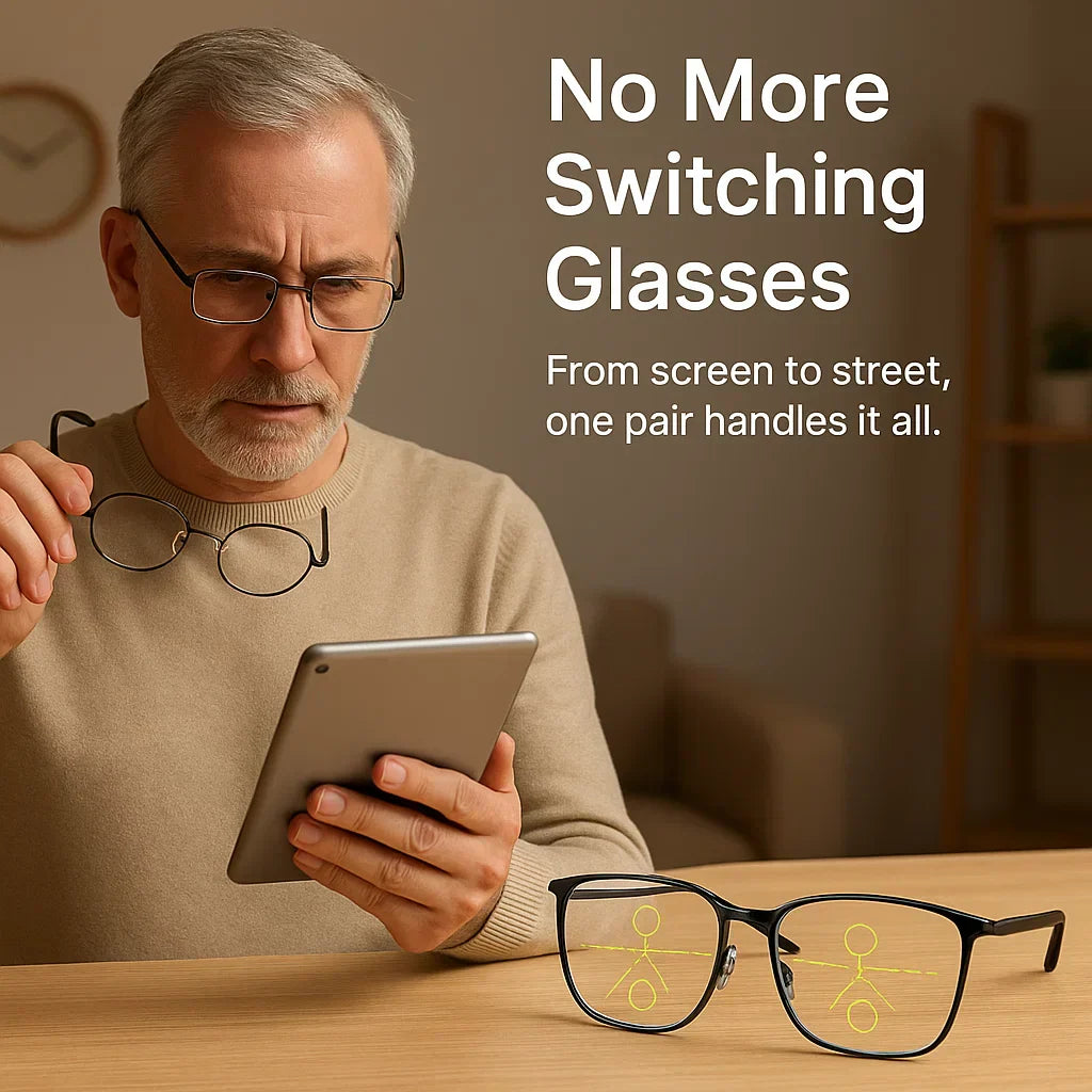Olvoria | Progressive Multifocal Glasses for Clear Vision - German Intelligent Design for Everyday Use