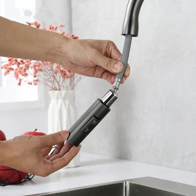 Olvoria | PureFlow - Kitchen Faucet with Pull-Down Hand Shower