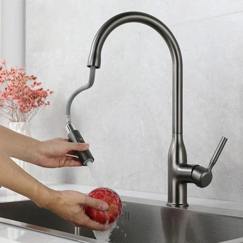 Olvoria | PureFlow - Kitchen Faucet with Pull-Down Hand Shower