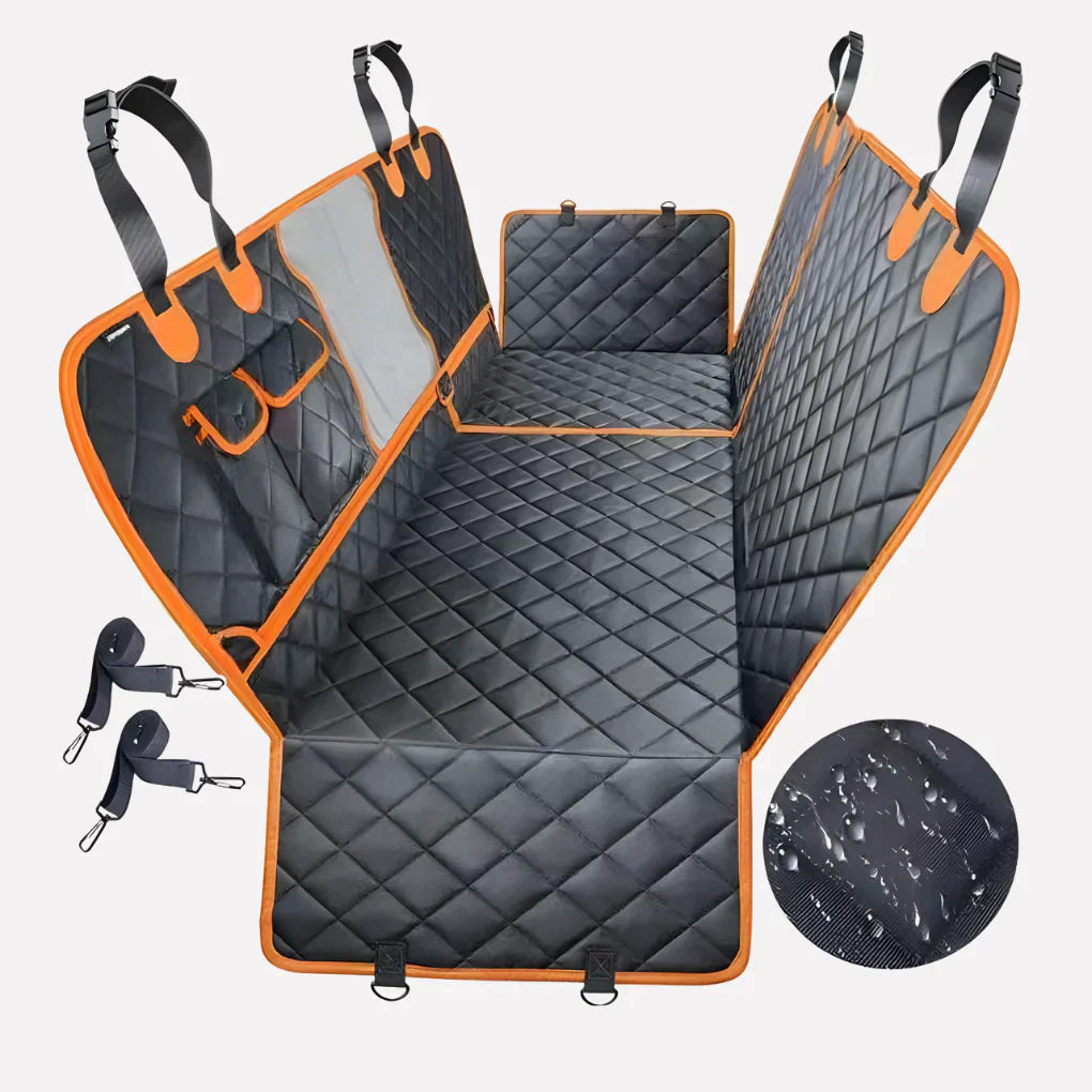 Olvoria | Quilted Dog Hammock Car Seat Cover