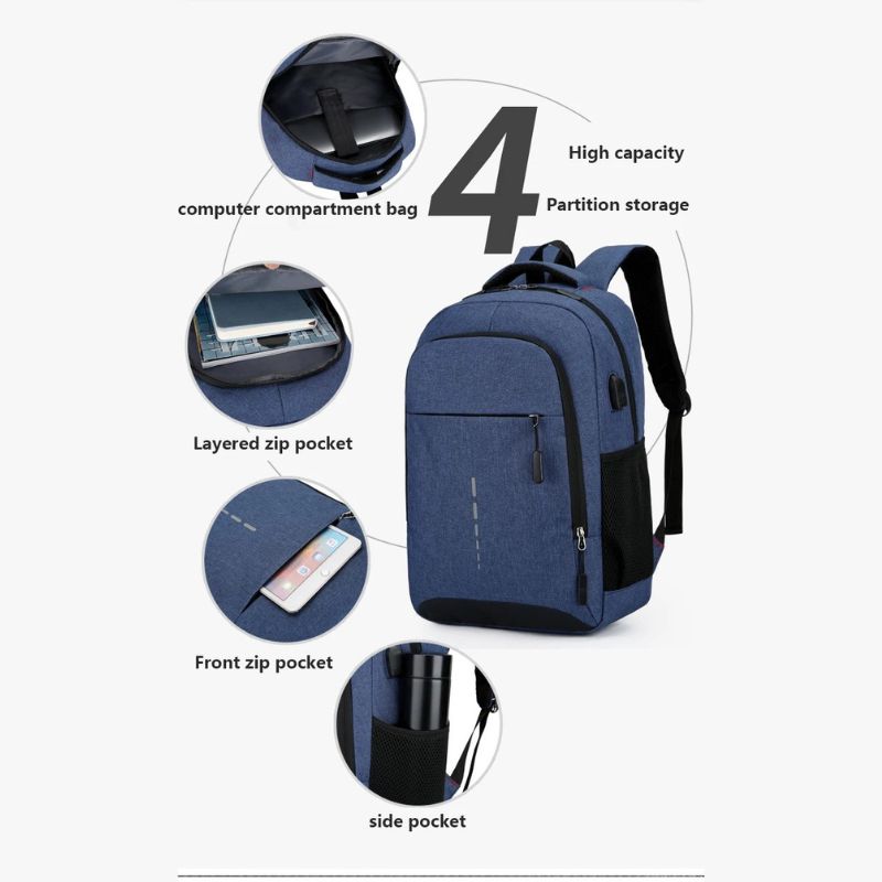 Olvoria | RAYMOND | Waterproof Backpack for Men Ultralight Backpack