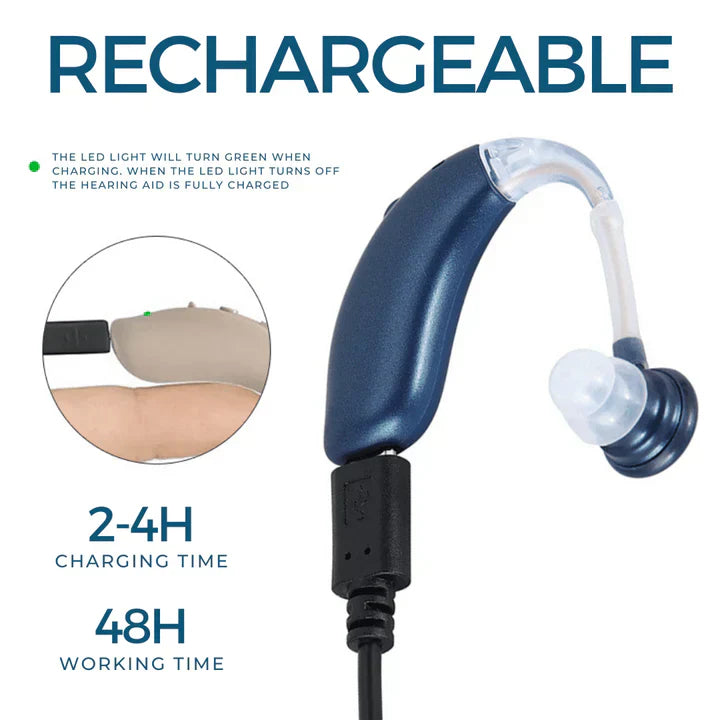 Olvoria | Rechargeable Hearing Aid Discreet USB Amplified Sound