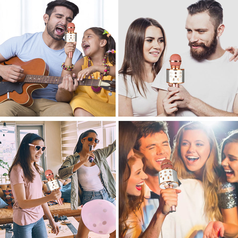 Olvoria | Rechargeable Wireless Bluetooth Karaoke Microphone
