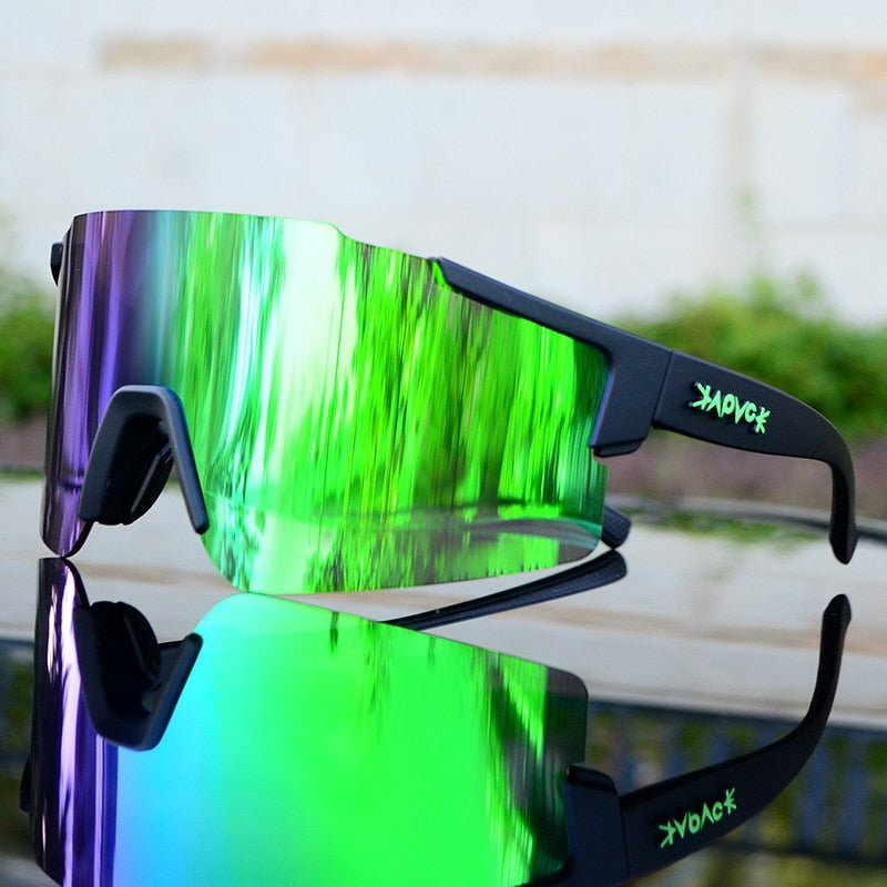 Olvoria | ReflectRide Sports Sunglasses – Aerodynamic Cycling Glasses with UV Protection and Interchangeable Frame