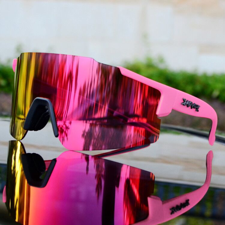 Olvoria | ReflectRide Sports Sunglasses – Aerodynamic Cycling Glasses with UV Protection and Interchangeable Frame