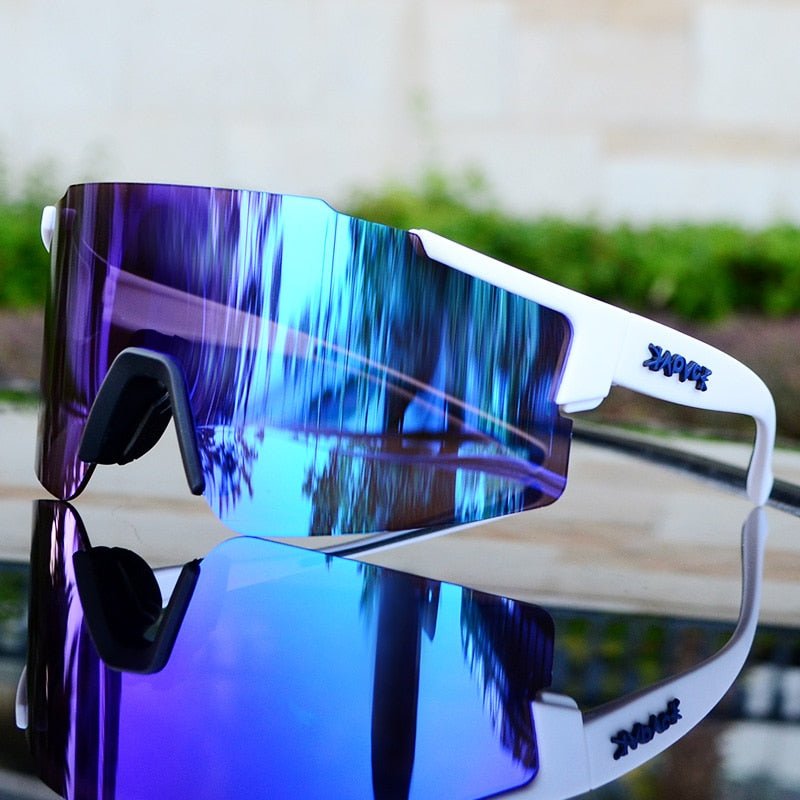 Olvoria | ReflectRide Sports Sunglasses – Aerodynamic Cycling Glasses with UV Protection and Interchangeable Frame