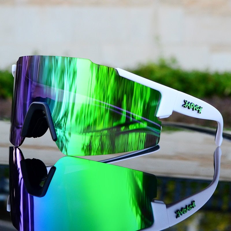 Olvoria | ReflectRide Sports Sunglasses – Aerodynamic Cycling Glasses with UV Protection and Interchangeable Frame