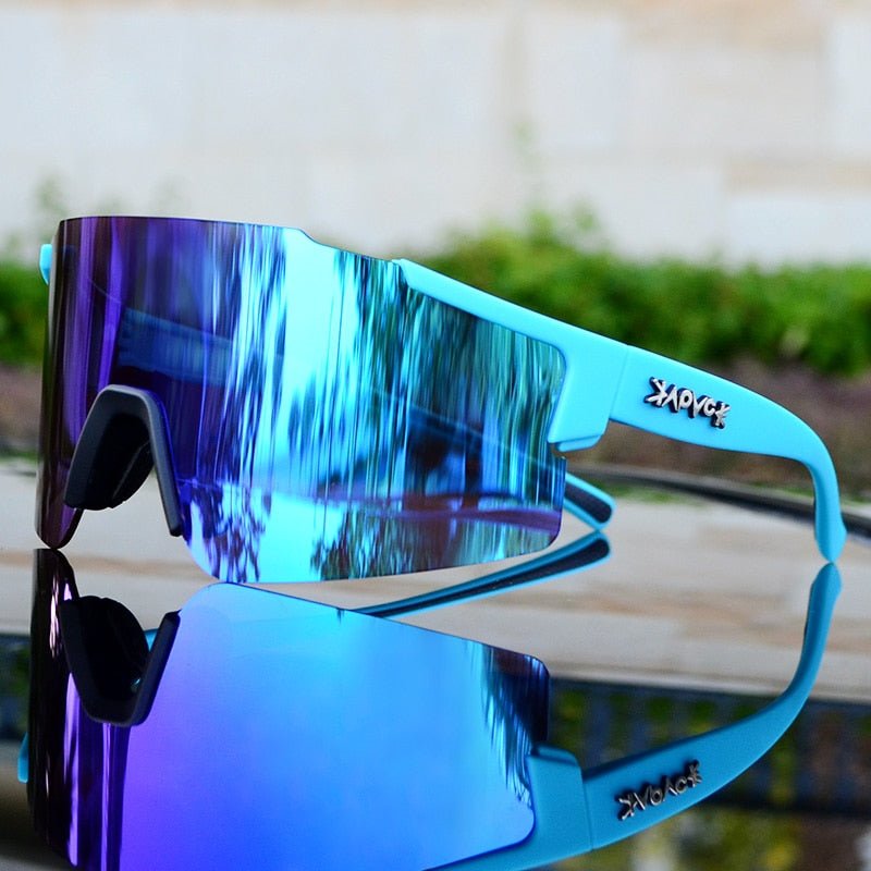 Olvoria | ReflectRide Sports Sunglasses – Aerodynamic Cycling Glasses with UV Protection and Interchangeable Frame