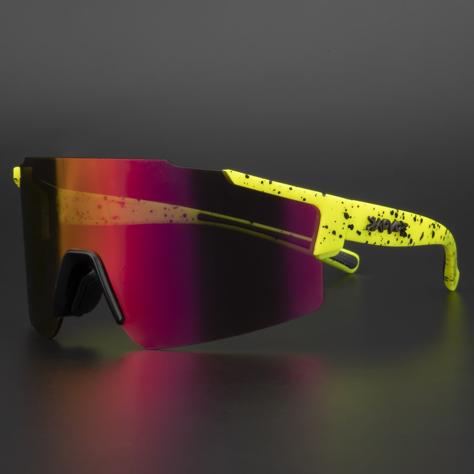 Olvoria | ReflectRide Sports Sunglasses – Aerodynamic Cycling Glasses with UV Protection and Interchangeable Frame