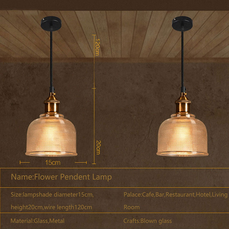Olvoria | Retro Glass Pendant Light | European Vintage Design