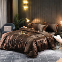 Olvoria | Parure de lit en satin au design élégant