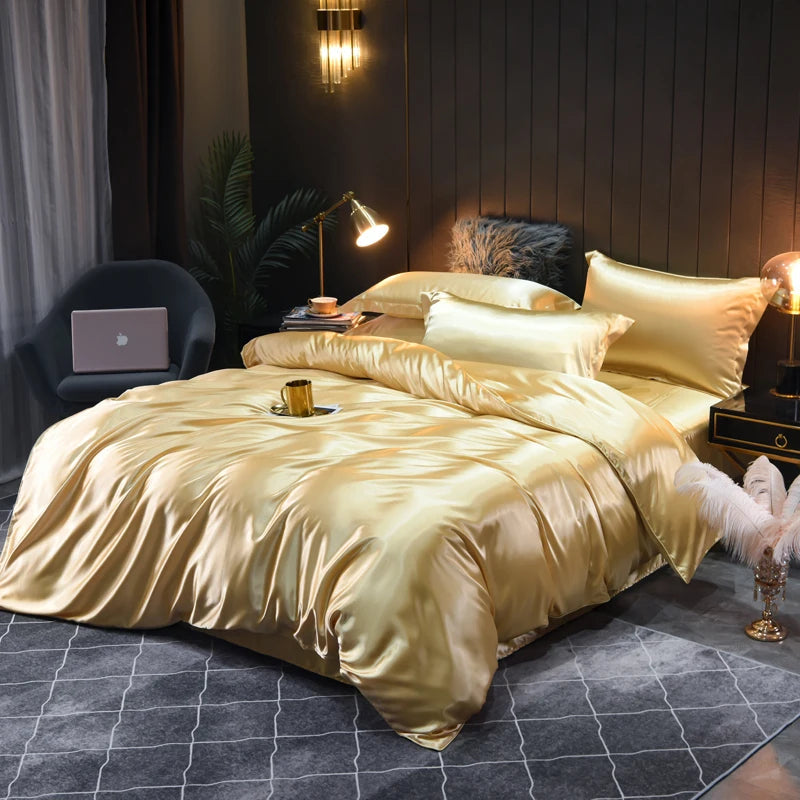 Olvoria | Satin Bedding Set with Elegant Design