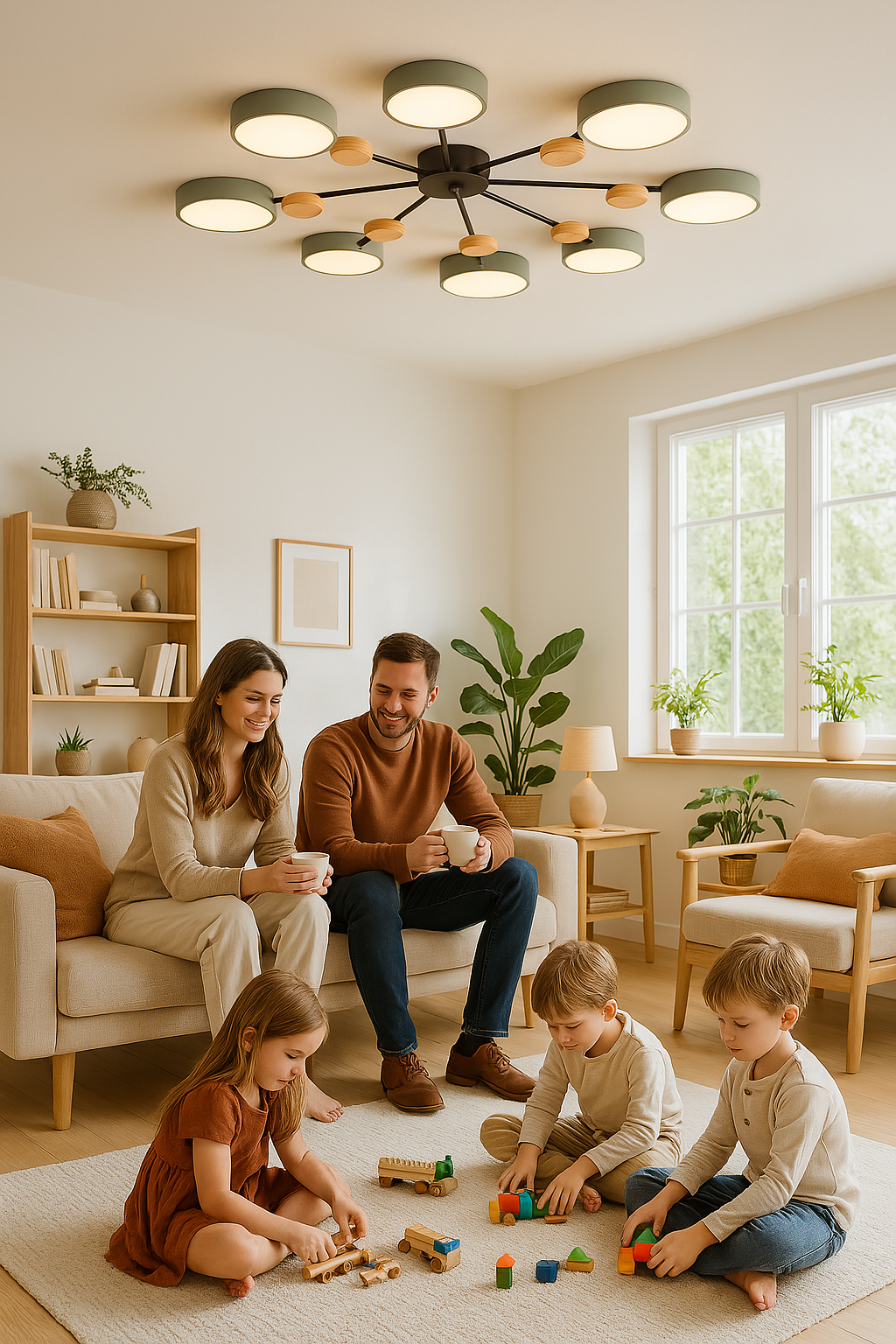 Olvoria | Scandinavian LED Ceiling Light | Branching Modern Light Design