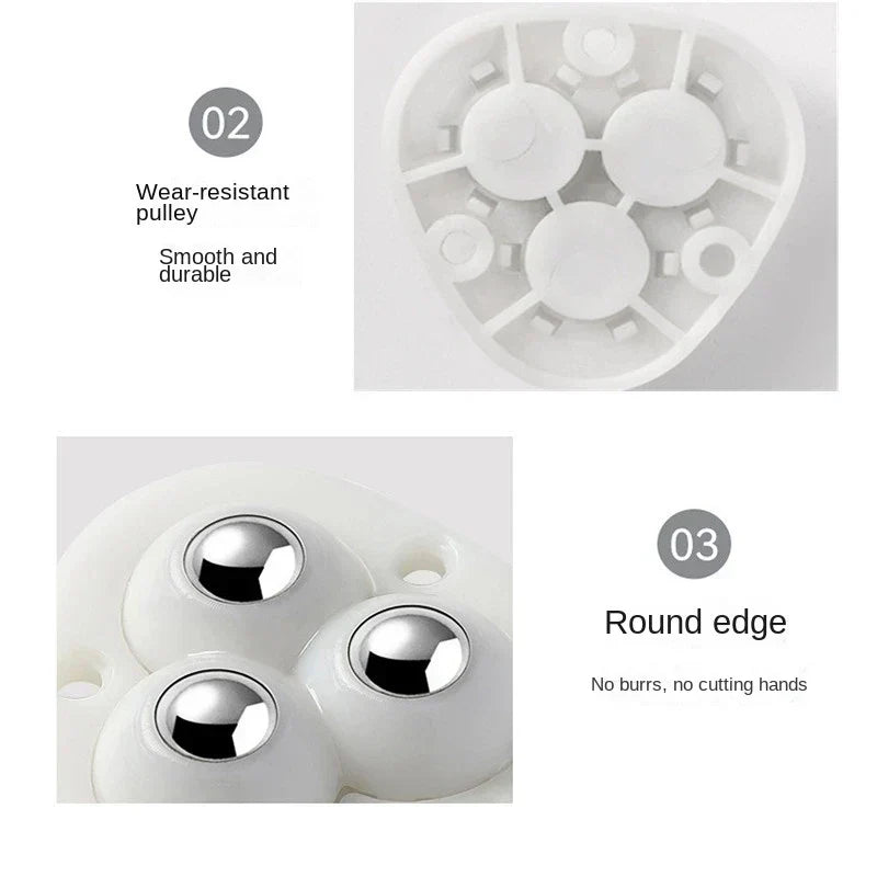 Olvoria | Self-Adhesive Full Rotating Furniture Mover Wheel Rollers