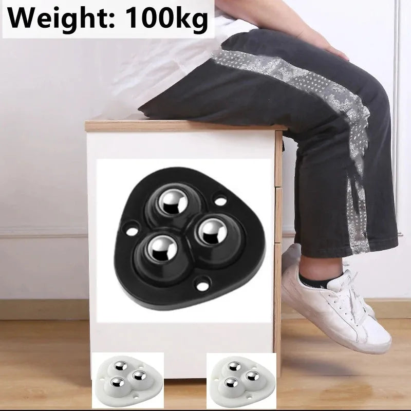 Olvoria | Self-Adhesive Full Rotating Furniture Mover Wheel Rollers