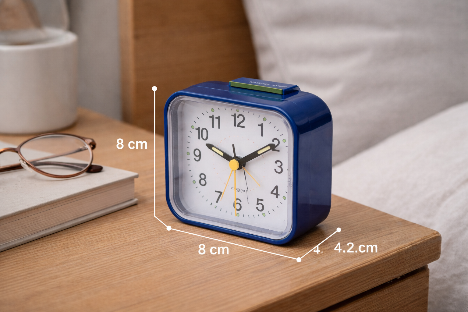 Olvoria | Silent & Peaceful Alarm Clock – Non-Ticking, Gentle Wake-Up Light, Snooze Function