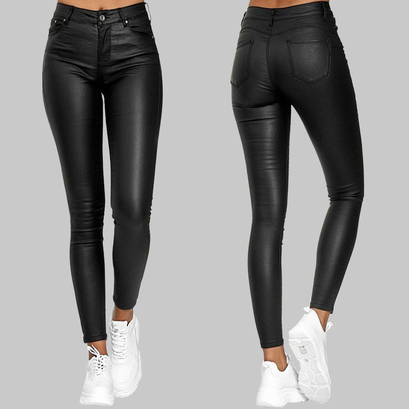 Olvoria Skinny Leather Pants