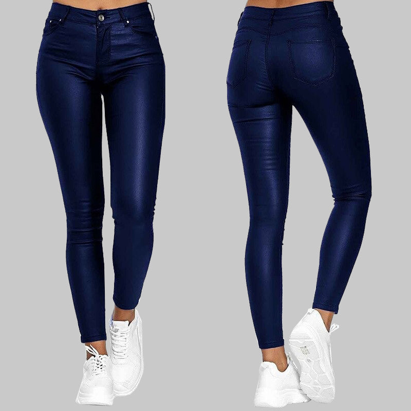 Olvoria Skinny Leather Pants