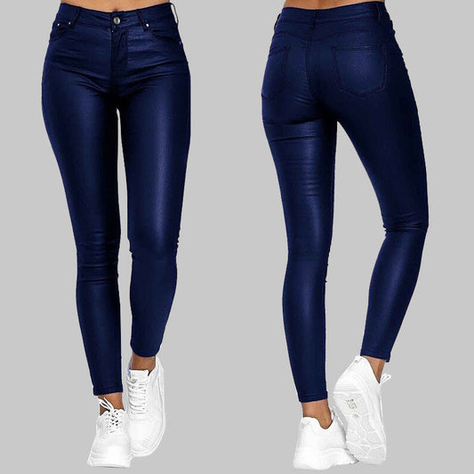 Olvoria Skinny Leather Pants