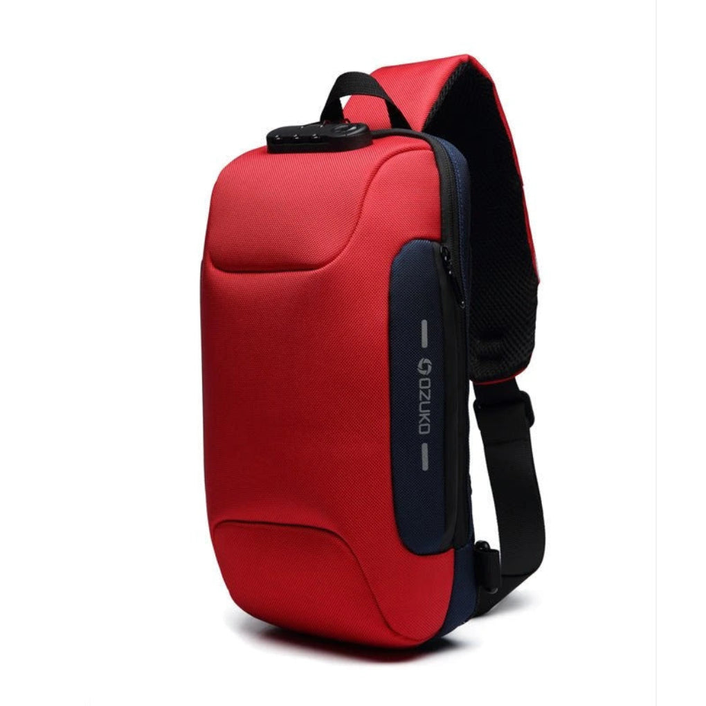 Olvoria | Sling Bag with USB Charging & Lock