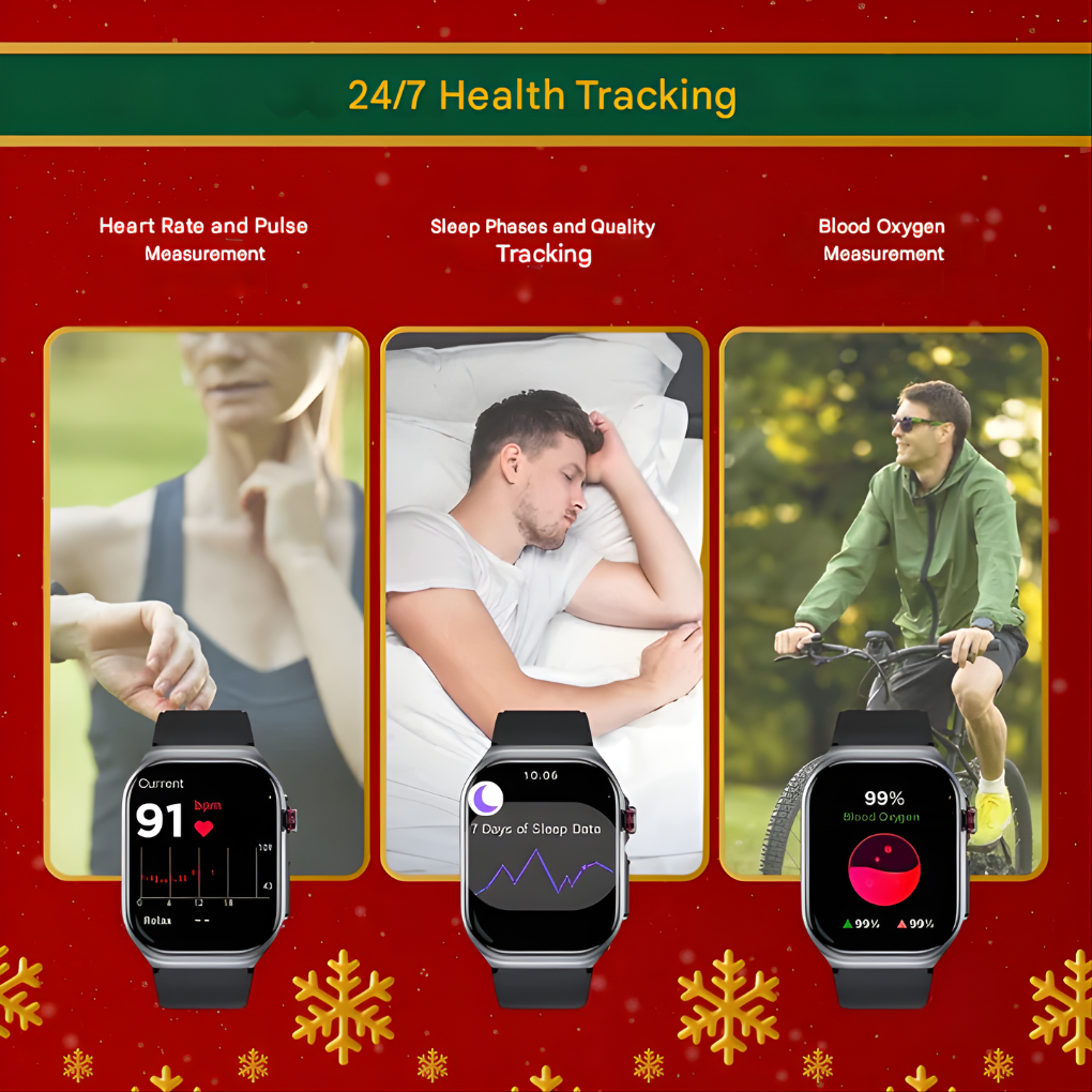 Olvoria | Smartwatch Fitness Tracker Heart Rate Sleep Monitor