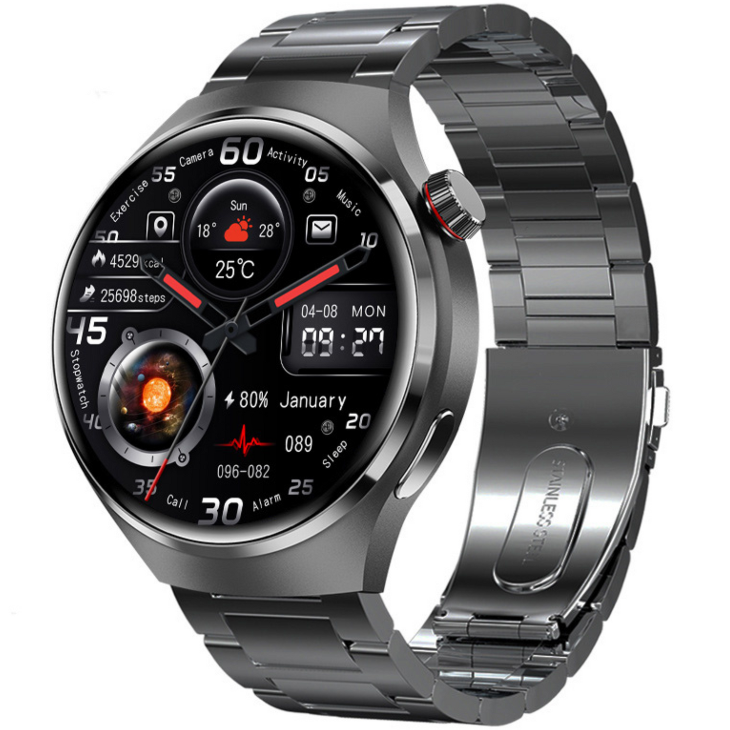 Olvoria | Smartwatch: Ideal for Sports, Business & Lifestyle EKG, AMOLED HD, Bluetooth, Heart Rate Limited Edition
