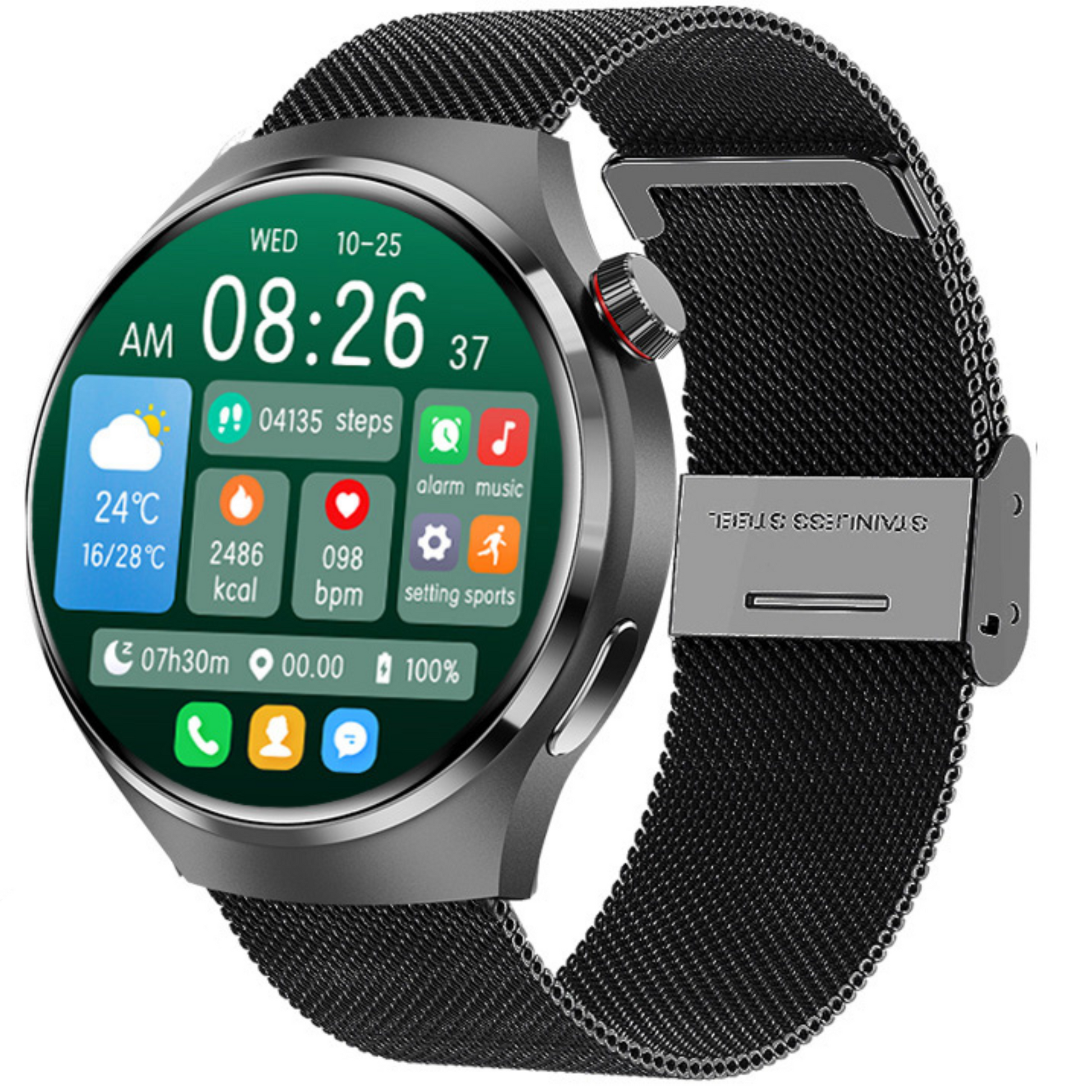 Olvoria | Smartwatch: Ideal for Sports, Business & Lifestyle EKG, AMOLED HD, Bluetooth, Heart Rate Limited Edition