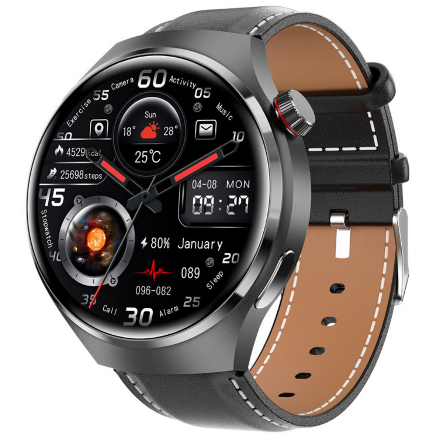 Olvoria | Smartwatch: Ideal for Sports, Business & Lifestyle EKG, AMOLED HD, Bluetooth, Heart Rate Limited Edition
