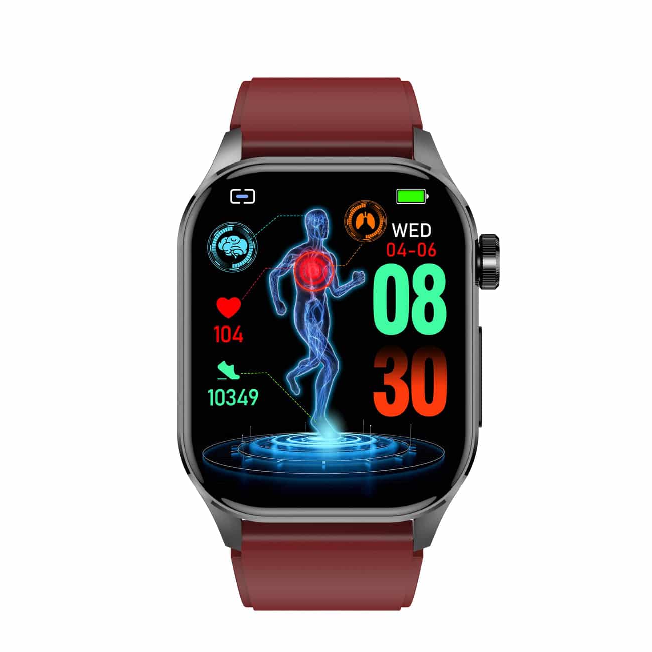 Olvoria | Smartwatch with EKG, Blood Sugar and Blood Pressure Measurement - HealthSync