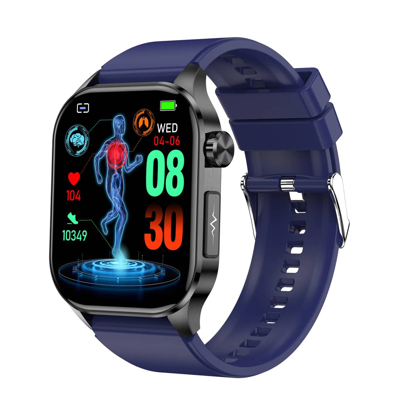 Olvoria | Smartwatch with EKG, Blood Sugar and Blood Pressure Measurement - HealthSync
