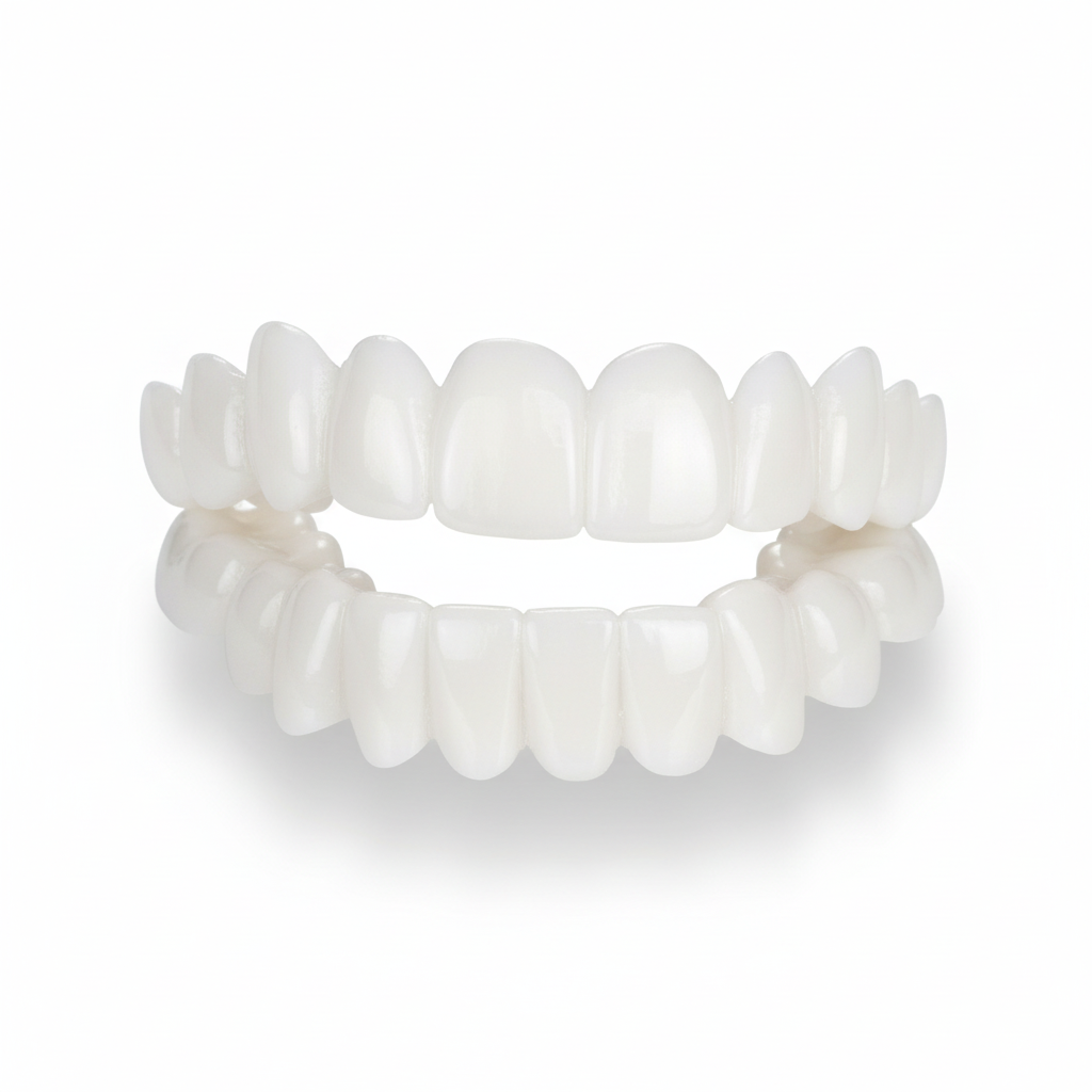 Olvoria | Smile Veneers | Customizable Cosmetic Tooth Covers | Medical Special Resin | Instant Smile Correction | Upper & Lower Jaw