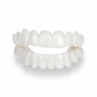 Olvoria | Facettes dentaires Smile | Coques dentaires cosmétiques personnalisables | Résine médicale spéciale | Correction instantanée du sourire | Mâchoire supérieure et inférieure
