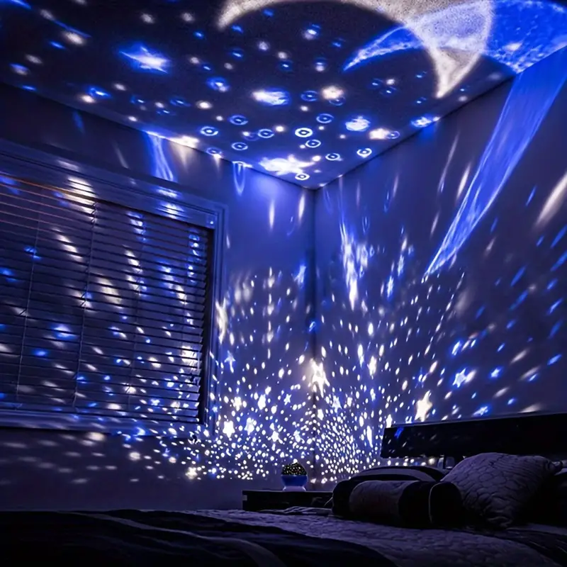 Olvoria | Star Projector Night Light | Soothing Sky Projection with Music