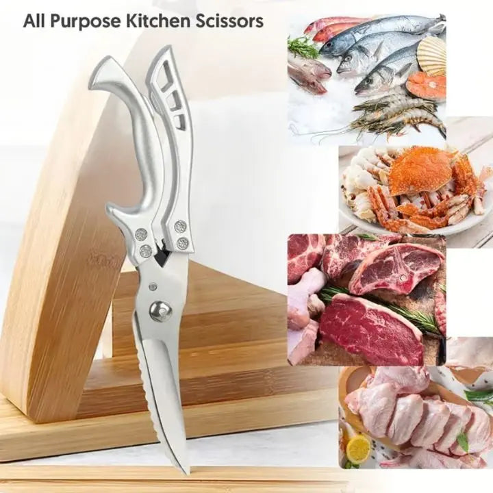 Olvoria | Super strong kitchen scissors – stainless steel & effortless cutting