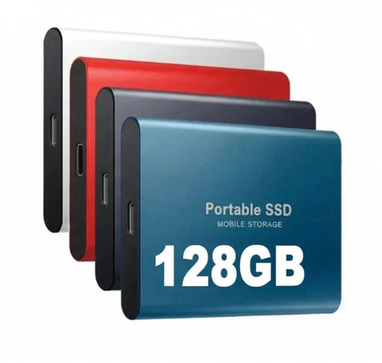 Olvoria | TECHNOLOGY | Super Fast External SSD 128GB | Mini SSD | High-Speed Storage for Laptop and PC