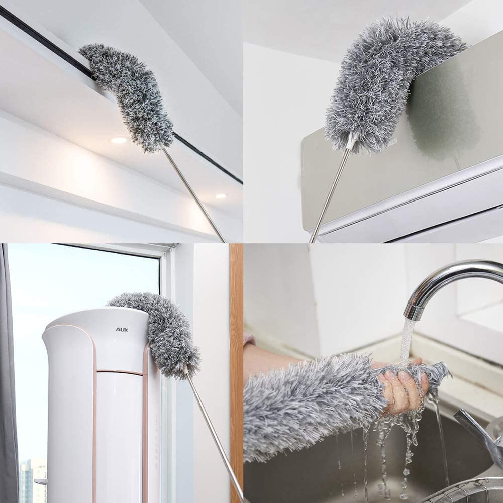 Olvoria | Telescopic Duster with Extendable Handle for High Reach Cleaning