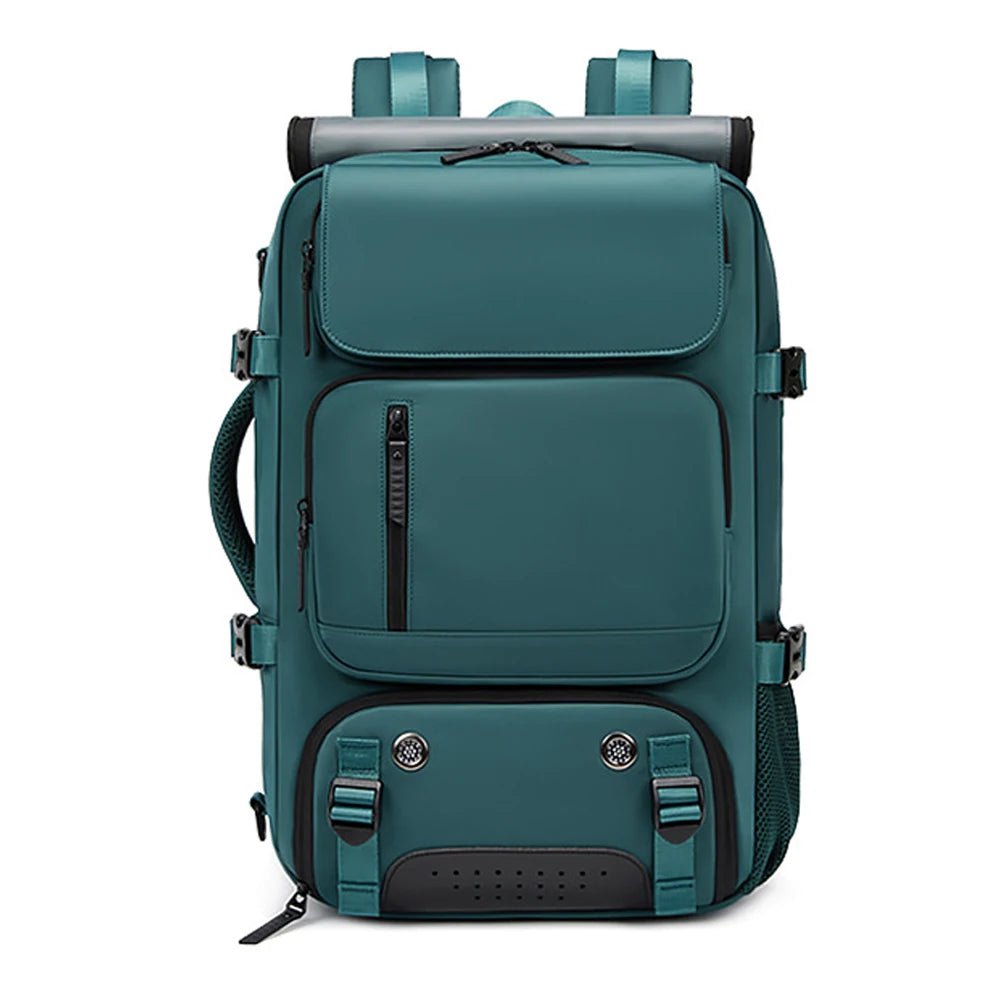 Olvoria | TRAVELMAX Pack – Waterproof Travel Backpack with USB Port, Shoe Compartment & Anti-Theft Pocket