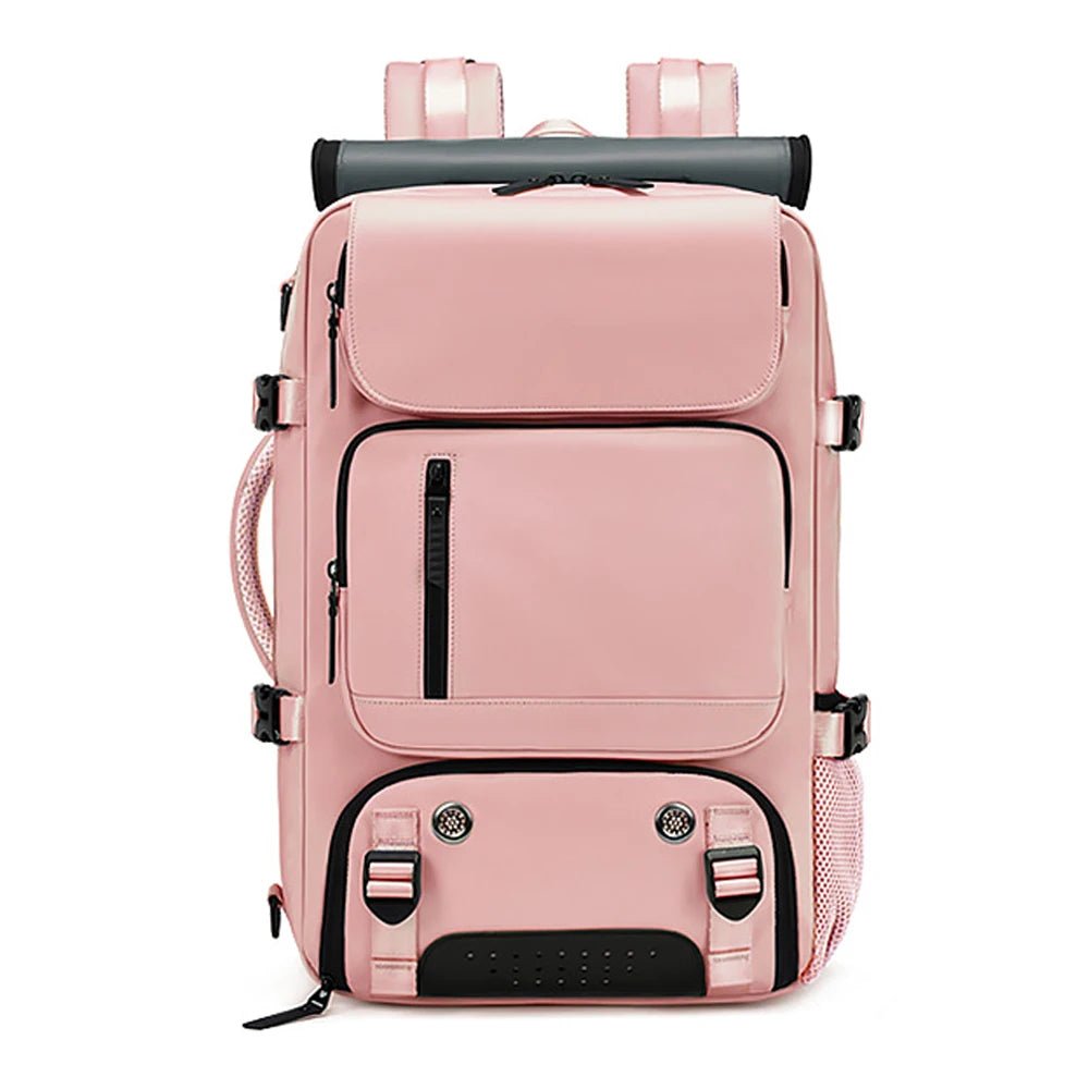 Olvoria | TRAVELMAX Pack – Waterproof Travel Backpack with USB Port, Shoe Compartment & Anti-Theft Pocket