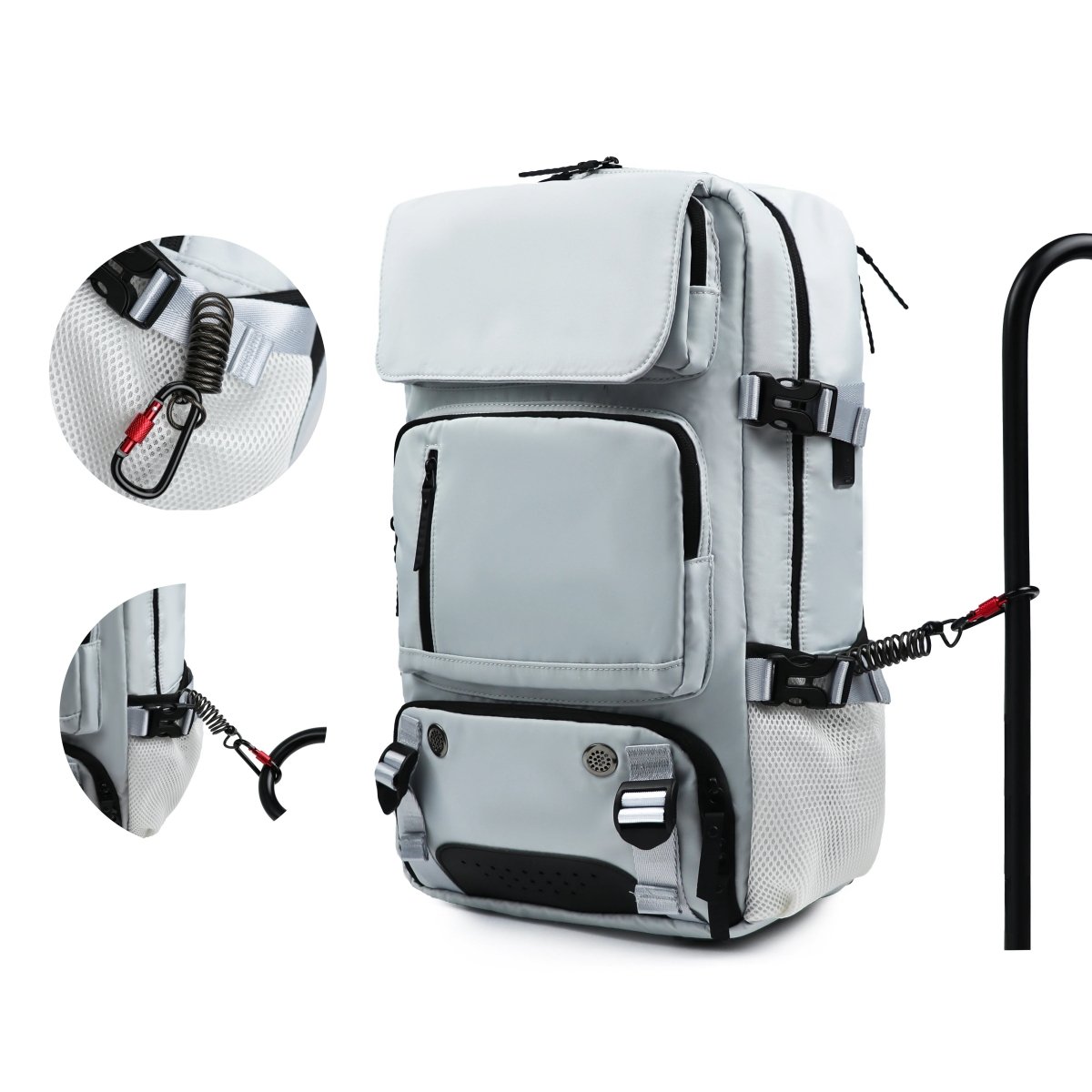 Olvoria | TRAVELMAX Pack – Waterproof Travel Backpack with USB Port, Shoe Compartment & Anti-Theft Pocket