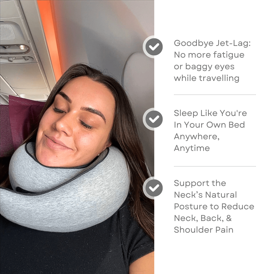 Olvoria | TRAVELNEST – Ergonomic Travel Pillow for Neck Support
