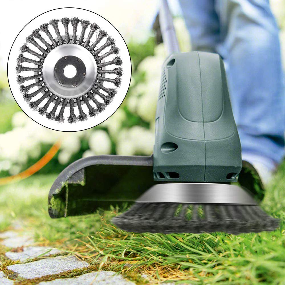 Olvoria | Trimmer Weed Brush | Twisted Steel Wire Cutter
