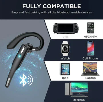Olvoria | Trucker Dual Mic Wireless Bluetooth 5.1 Noise-Cancelling Headset/Earpiece
