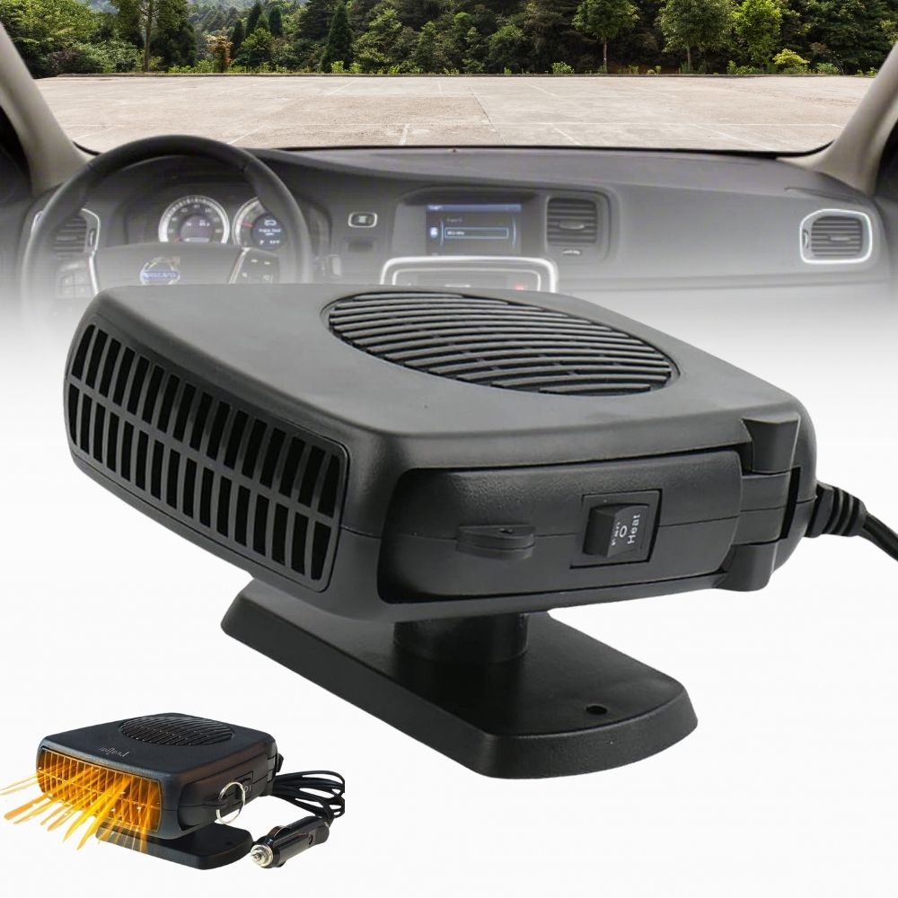 Olvoria | TurboHeat | 12V Car Heater – 150W/300W Ceramic Fan Heater, Portable Car Dehumidifier & Heater