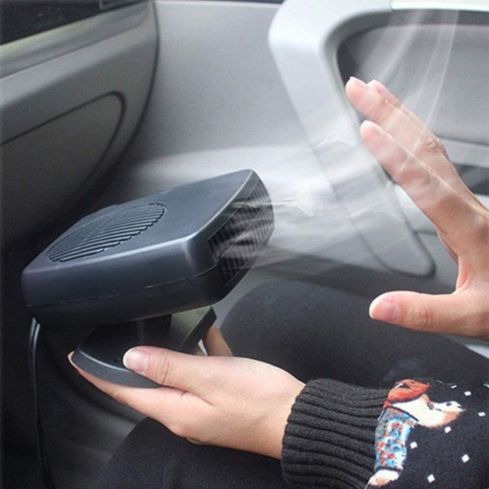 Olvoria | TurboHeat | 12V Car Heater – 150W/300W Ceramic Fan Heater, Portable Car Dehumidifier & Heater