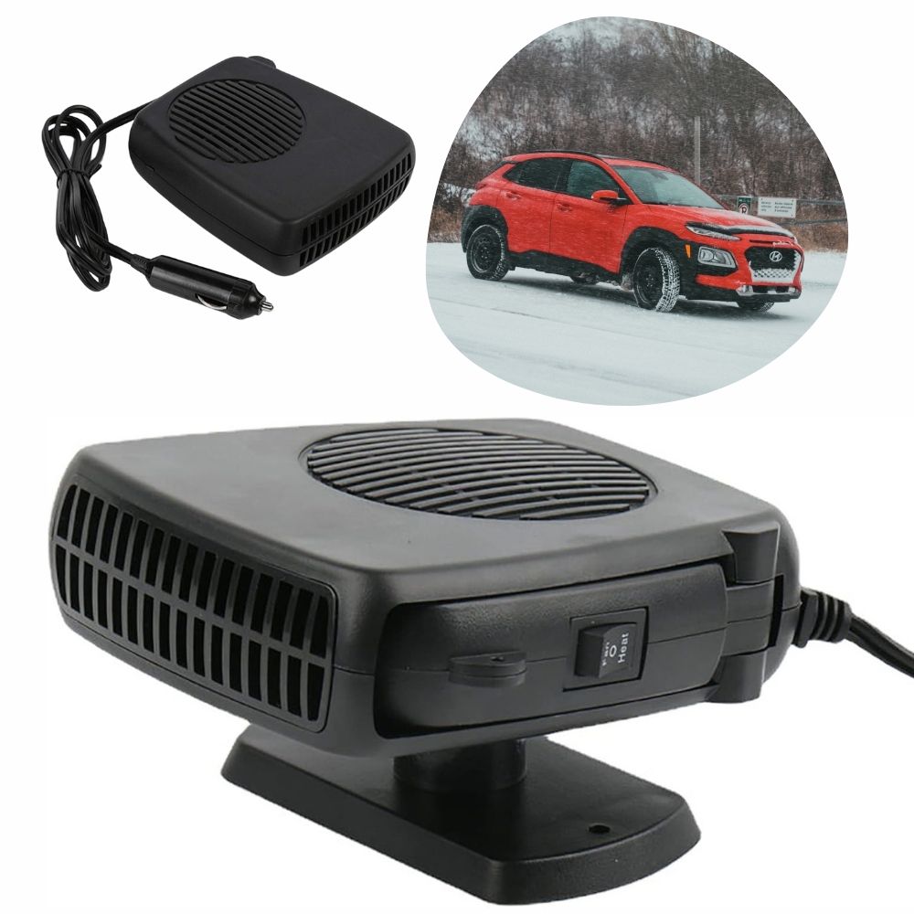Olvoria | TurboHeat | 12V Car Heater – 150W/300W Ceramic Fan Heater, Portable Car Dehumidifier & Heater
