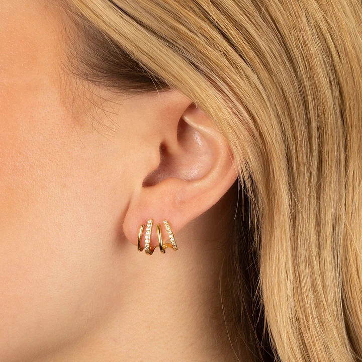 Olvoria | Twisted Earrings | Elegant Design | Gold or Silver