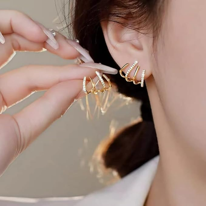 Olvoria | Twisted Earrings | Elegant Design | Gold or Silver