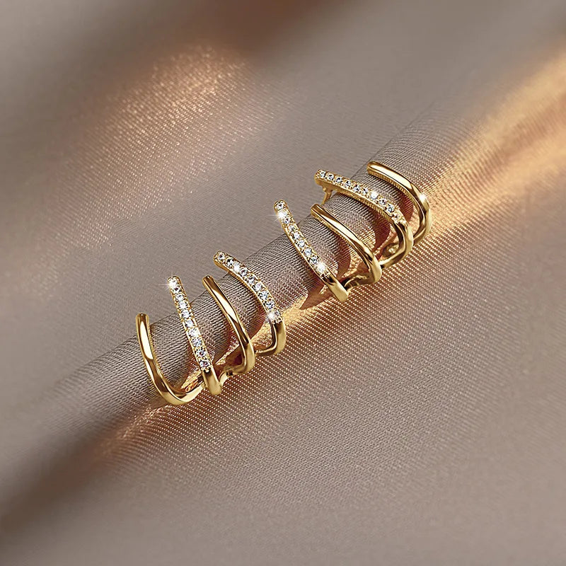 Olvoria | Twisted Earrings | Elegant Design | Gold or Silver