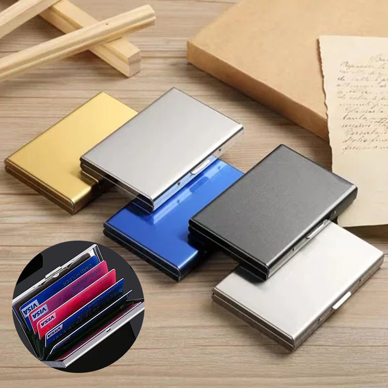 Olvoria | Ultra-Slim Card Holder with Theft and Demagnetization Protection