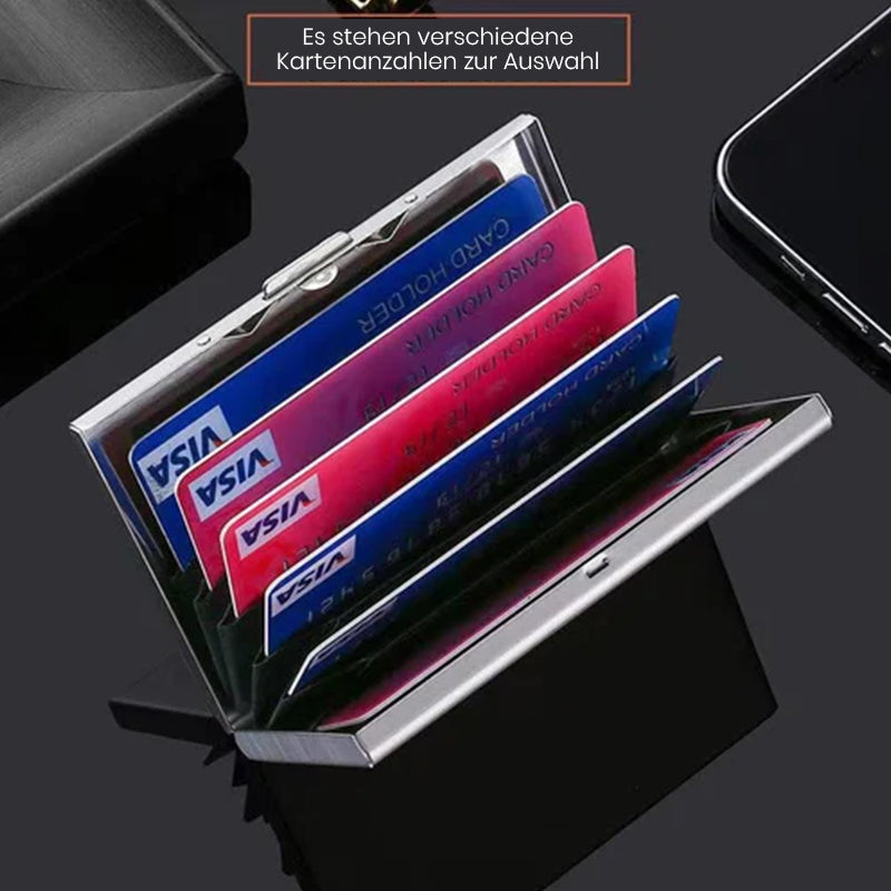 Olvoria | Ultra-Slim Card Holder with Theft and Demagnetization Protection